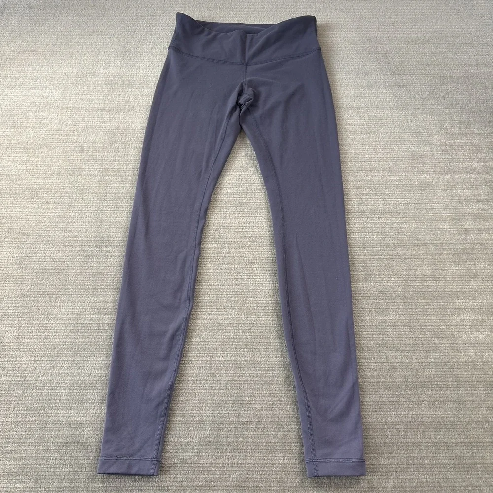 Lululemon Leggings Womens 6 Blue High Waist Gym Skinny Running Stretch Yoga